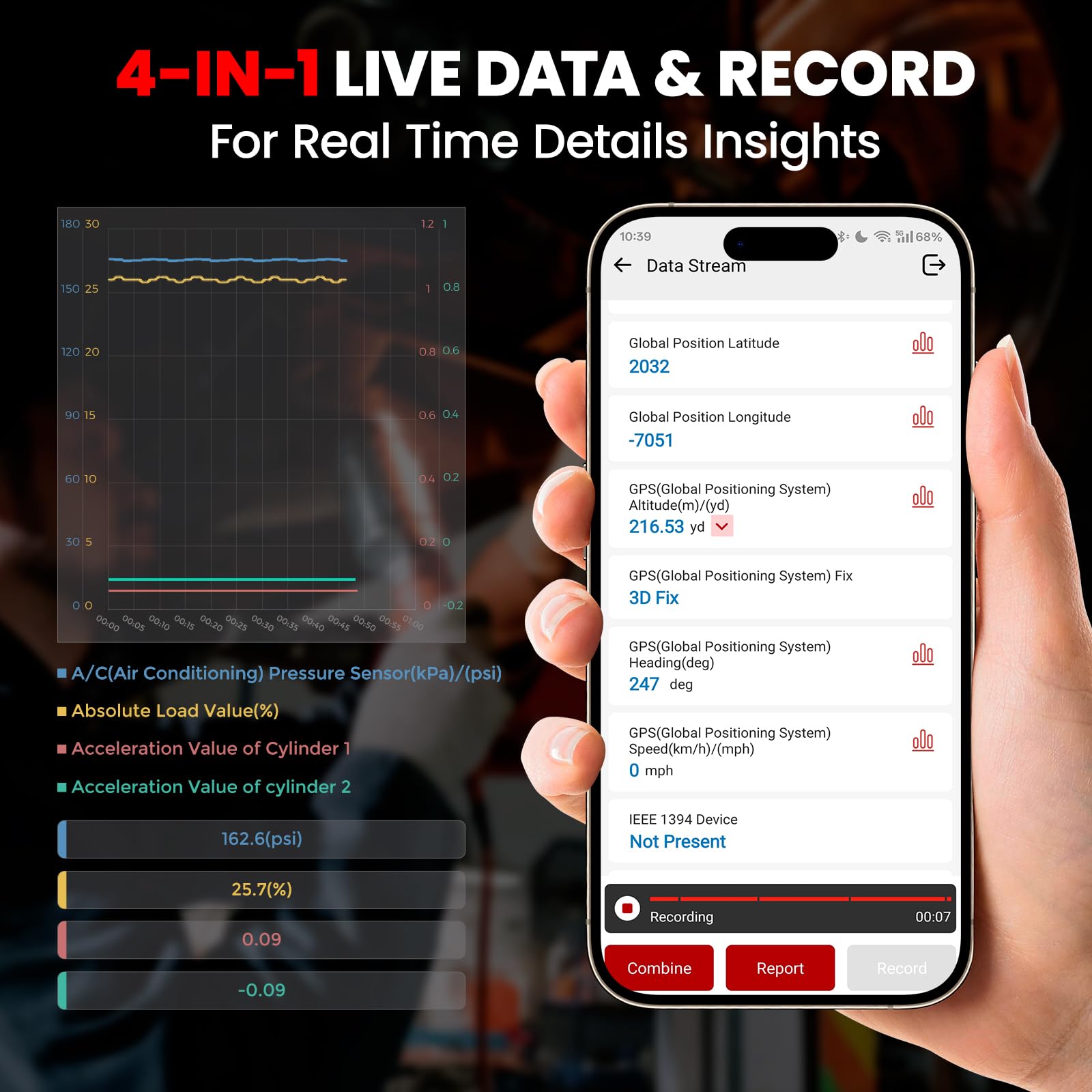 KINGBOLEN Soloscan OBD2 Auto Diagnostica per Ford/Mazda/Lincoln, Bluetooth Diagnosi Auto Professionale in Italiano, per Sistema Completo, 50+ Servizi, Aggiornamento a Vita