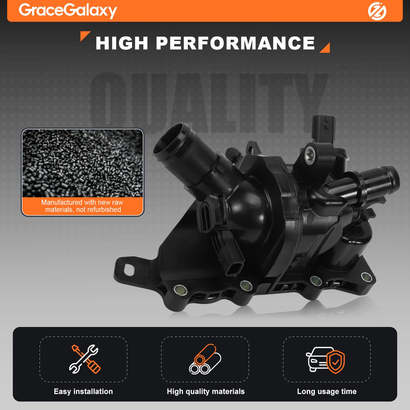 GraceGalaxy Termostato Refrigerante 1.3 TCe para Dokker Duster Lodgy Captur Mk2 Clio Mk5 Express Kadjar Kangoo Mk3 Koleos Mk2 Megane Mk4 Scenic Mk4 Grand 111060-0260R 11060-7087R 1106-01981R