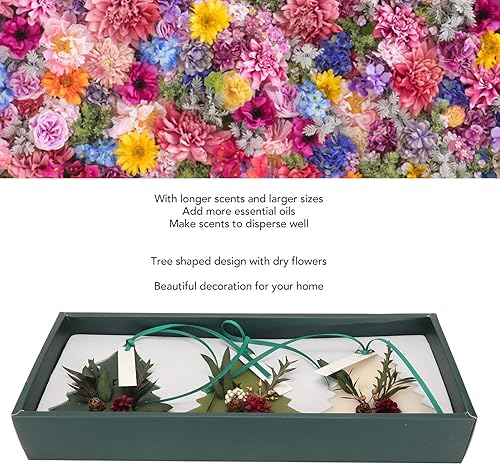 Miniatura 5 de 3 tabletas de aromaterapia, diferentes fragancias en forma de árbol de flores secas perfumadas cera para armario