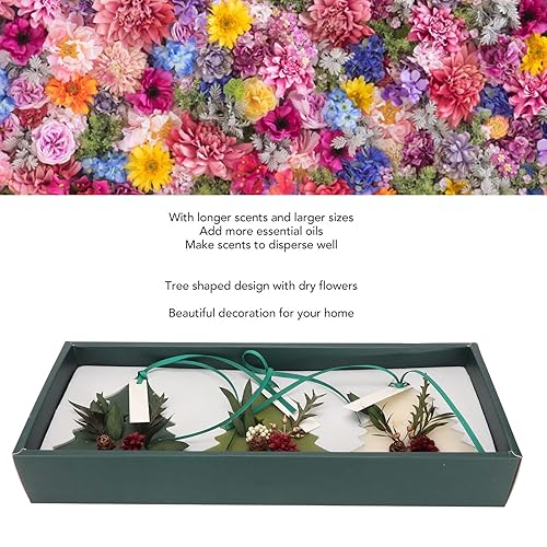 Miniatura 5 de 3 tabletas de aromaterapia, diferentes fragancias en forma de árbol de flores secas perfumadas cera para armario