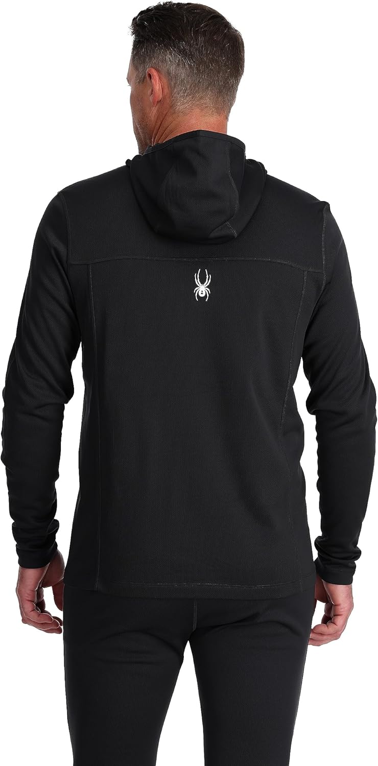 Spyder mens Charger Hoodie Baselayer Thermal Ski Top - Image 2