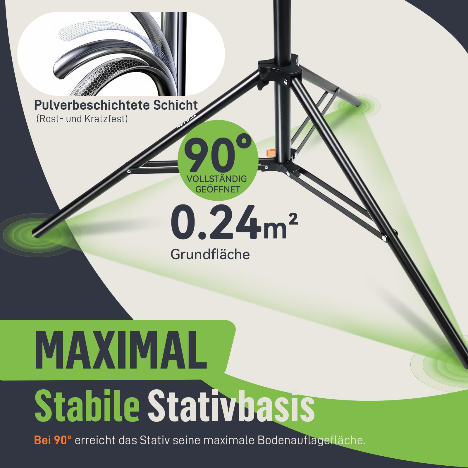 Fotohintergrund Ständer Set 3x2m – Verstellbares Hintergrundsystem für Fotografie, Foto Hintergrund, Backdrop Stand, Hochzeit & Party Deko mit Tragetasche