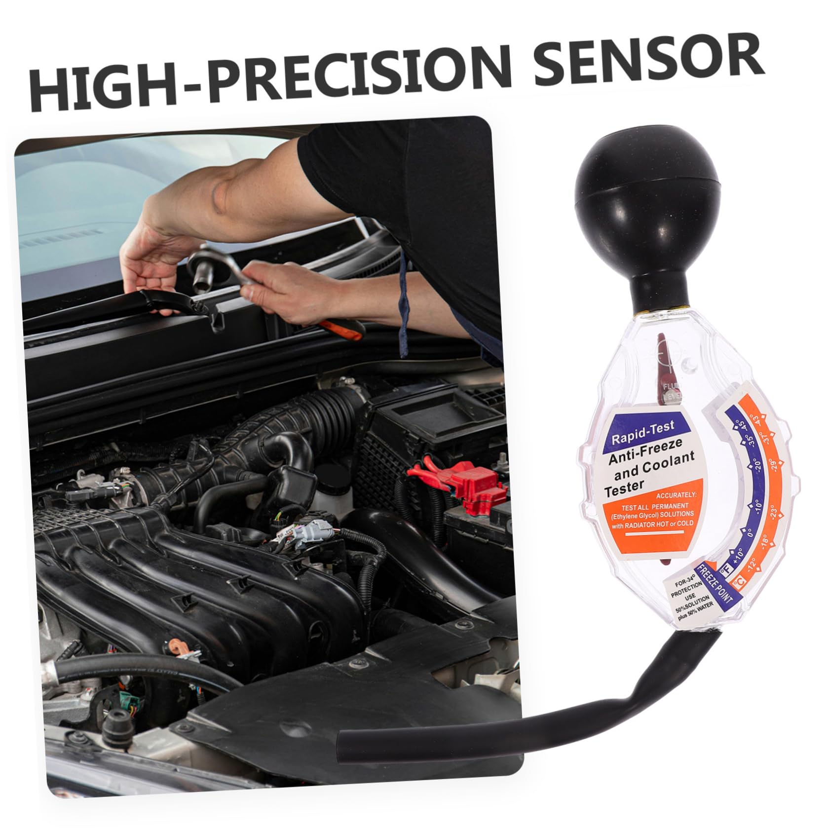 Alipis 4 Pezzi Tester Per Batteria Tester Per Liquido Refrigerante Antigelo Tester Per Antigelo Per Auto Idrometro Per Liquido Refrigerante Idrometro Antigelo Tester Per Liquido