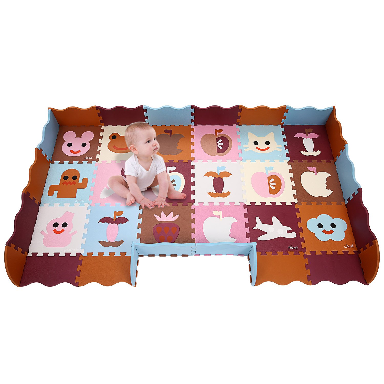 Smibie Baby Play Mats Non Toxic Crawl Mat Foam Mats for in/Out Doors 40Pcs Buy Online in United