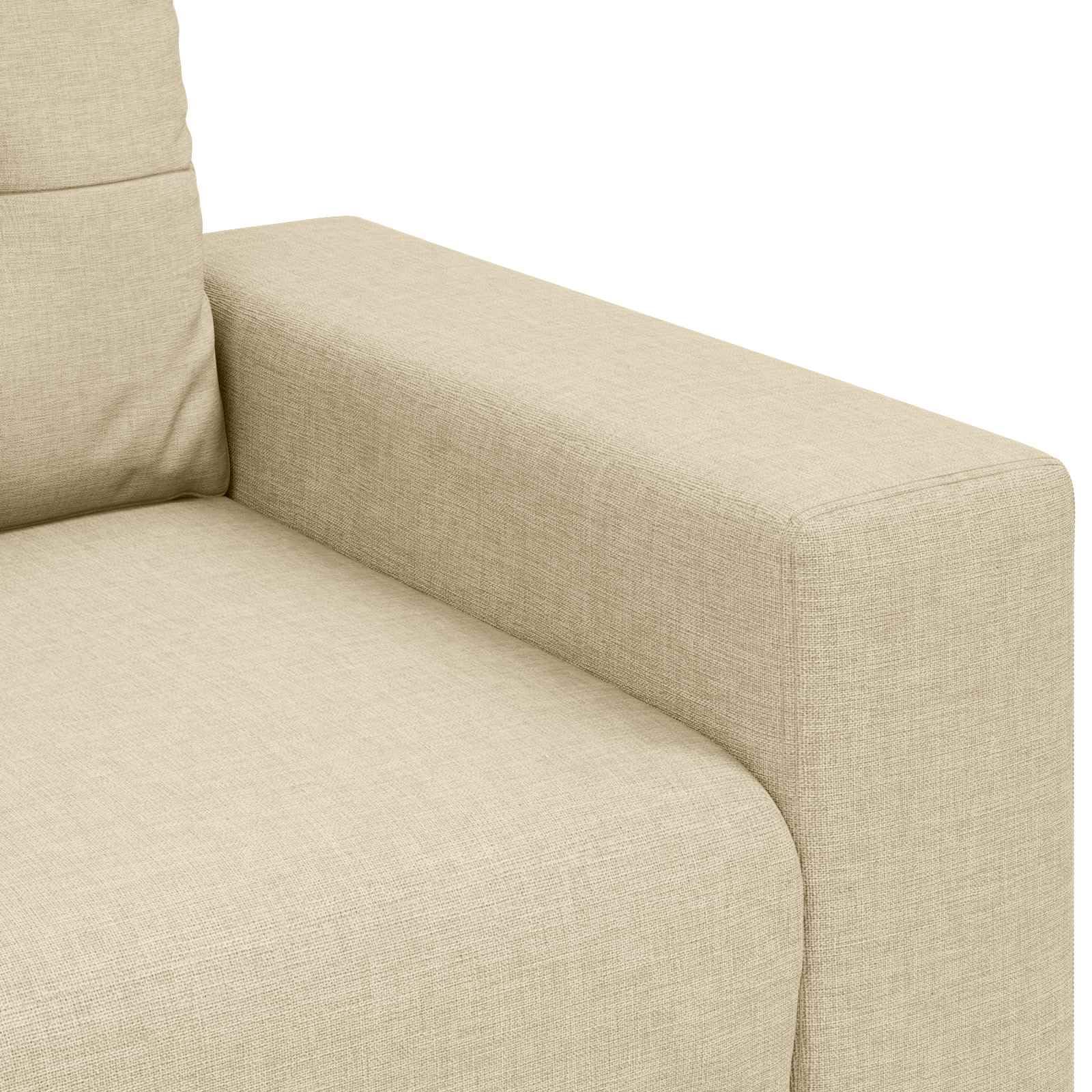 Dwuosobowa kanapa kremowa, 120 cm, nowoczesny design, trwały mebel do siedzenia do salonu, pokoju gościnnego, salonu z miejscem do przechowywania i podłokietnikami