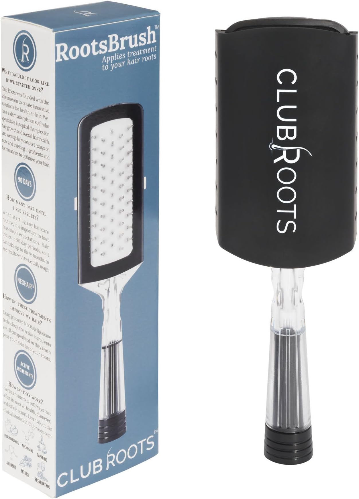 HydroBrush, Liquid Dispensing Hair Brush for Hair Growth Treatments and Serums