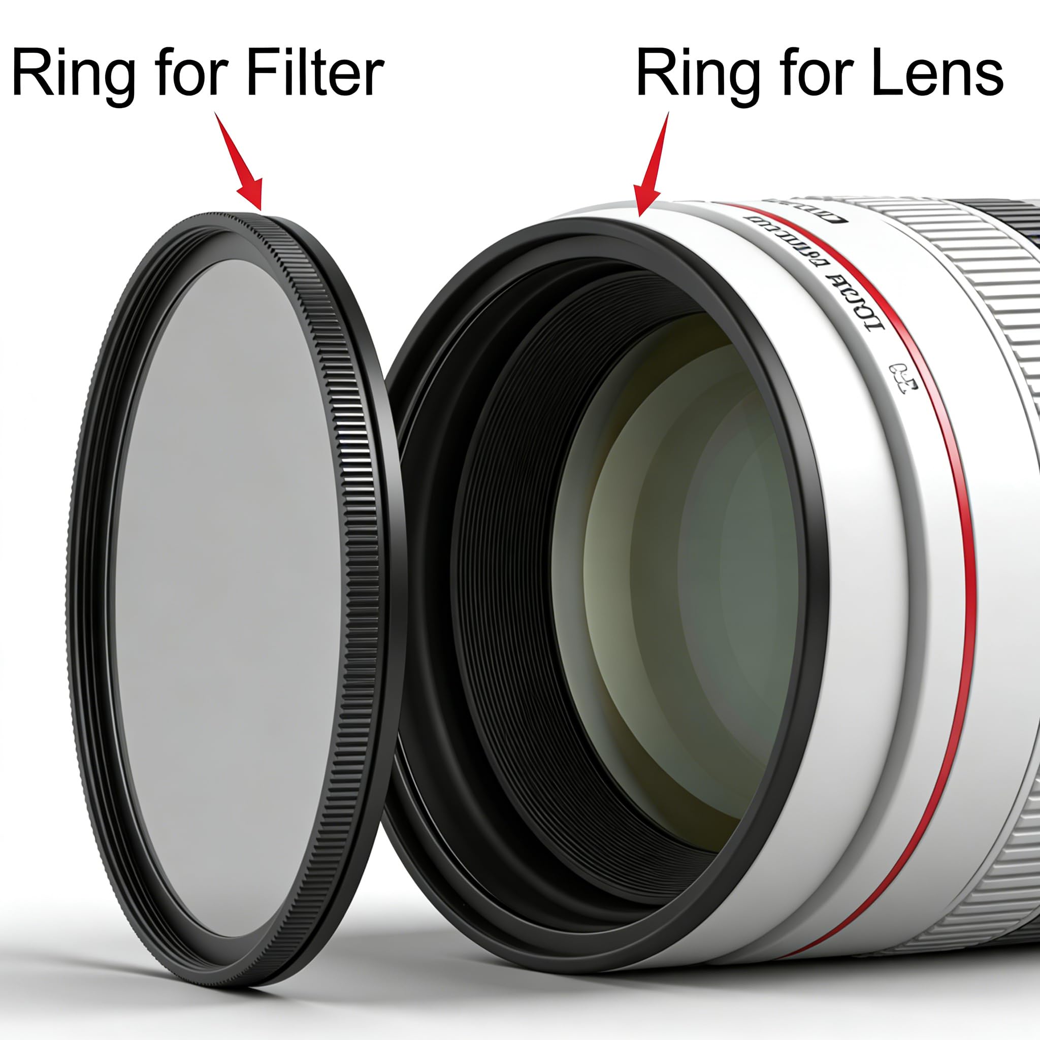 Kit de Anillo Adaptador de Filtro magnético de 67 mm Adaptador de Anillo para Filtro y Lente Aleación de Aluminio y ultradelgada para convertir Hilo en magnético
