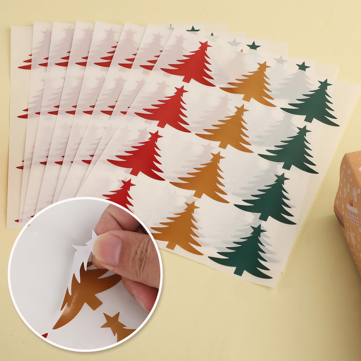 Gift Tag Stickers 500Pcs Merry Christmas Stickers Labels Roll 1 Inch 8 ...