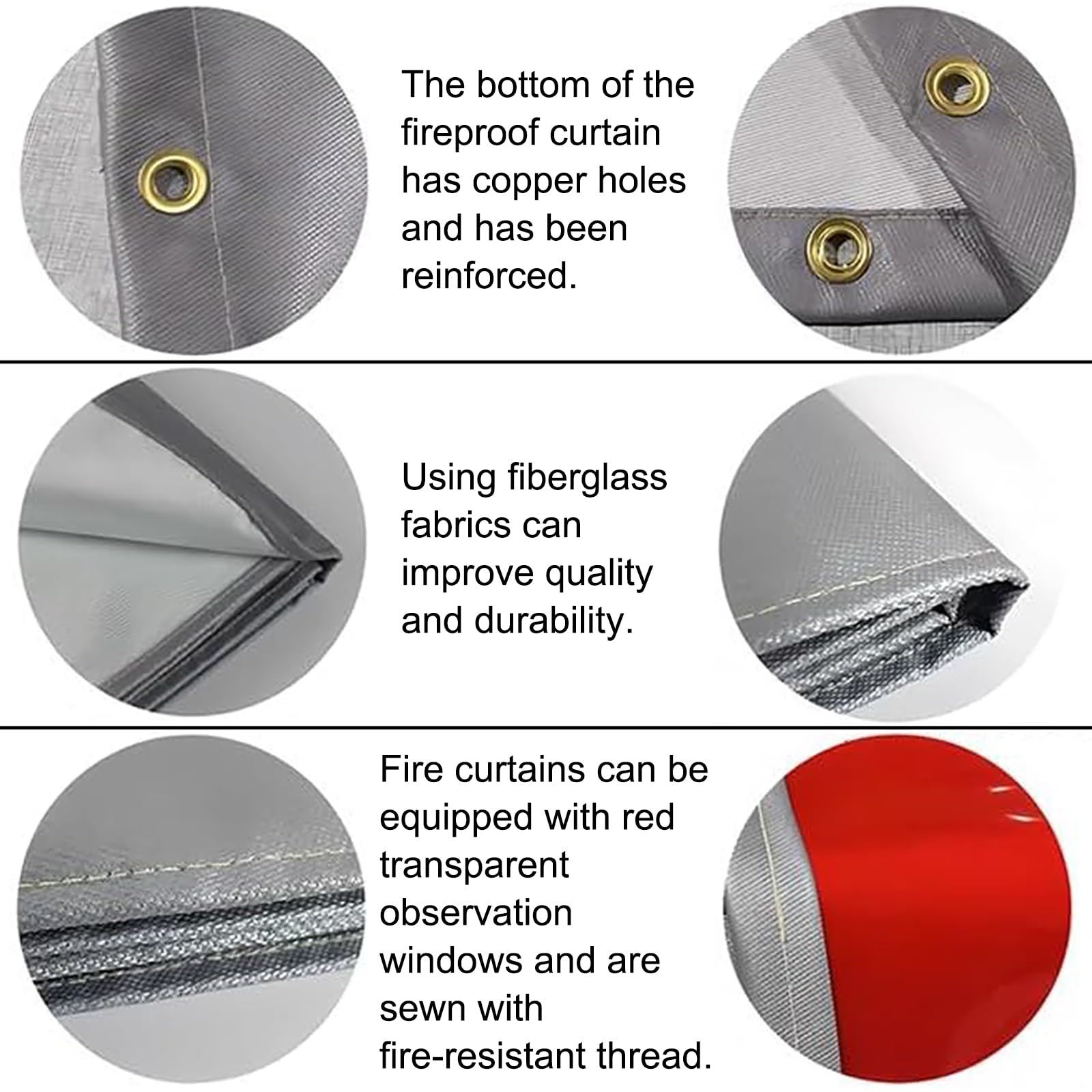 Cortinas de soldadura ignífugas, manta de fibra de vidrio resistente a altas temperaturas para taller, zona de molienda, sala de máquinas y bahías de fabricación