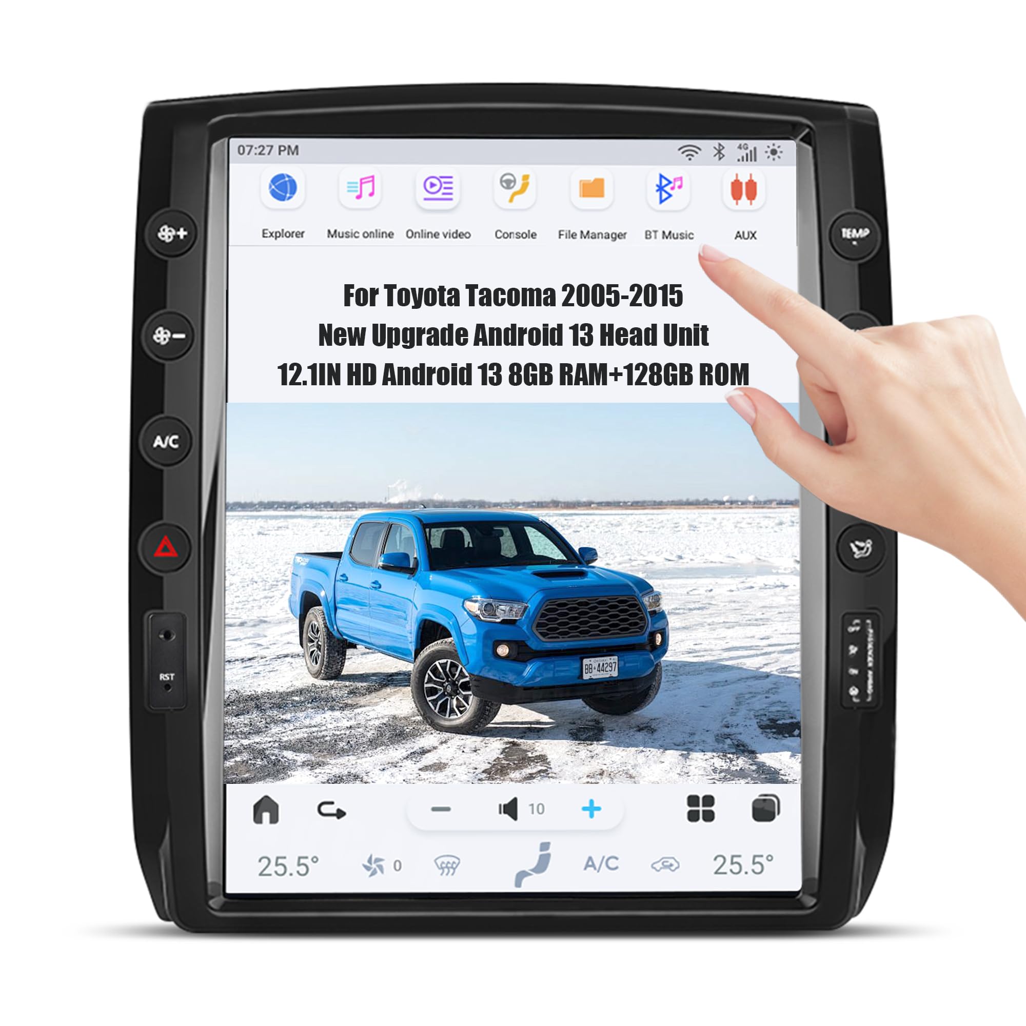 AUCARAUTO 12.1 Inch Android 13 Car Radio Head Unit
