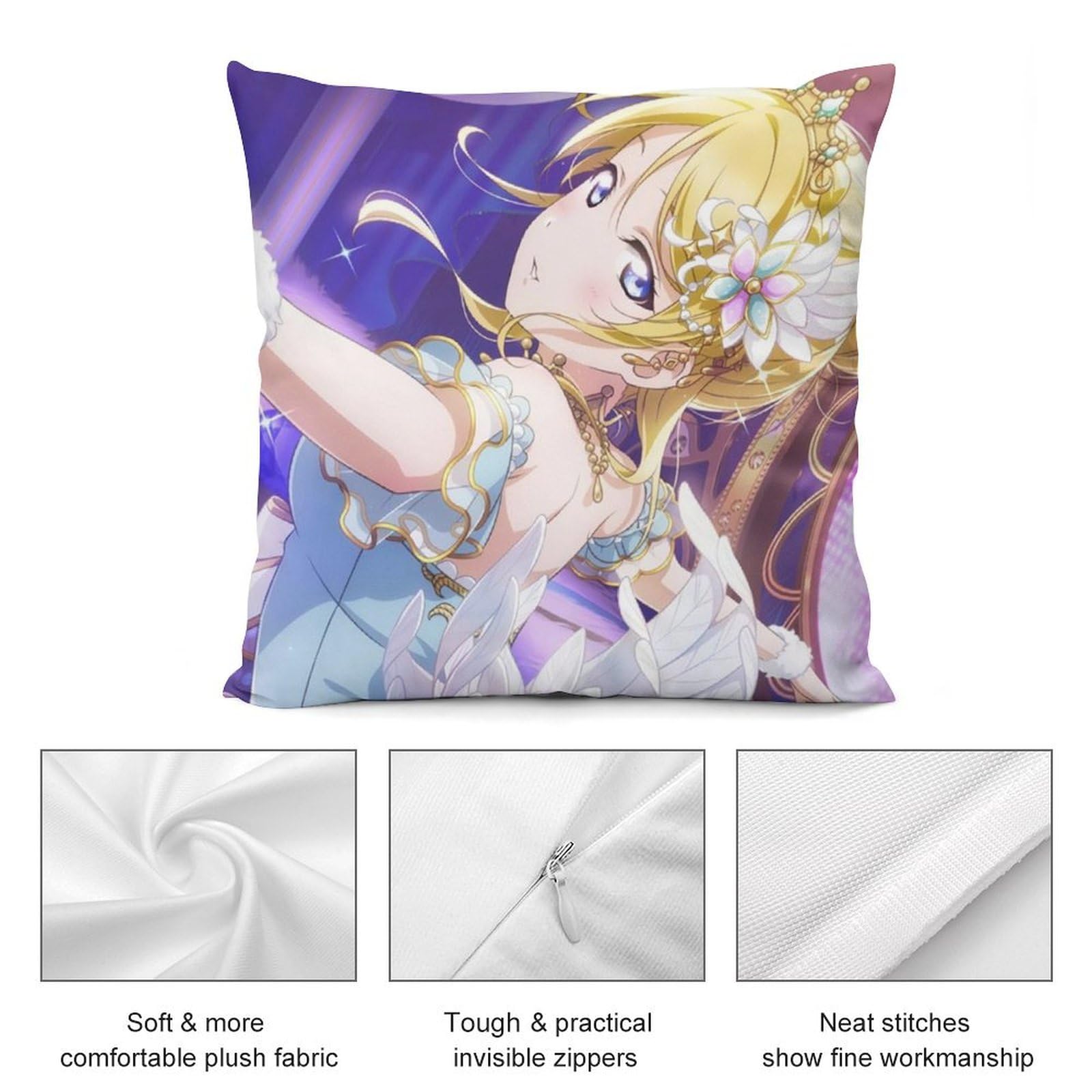 Amazon｜ラブライブ ミューズ 絢瀬絵里 クッションカバー 抱き枕カバー
