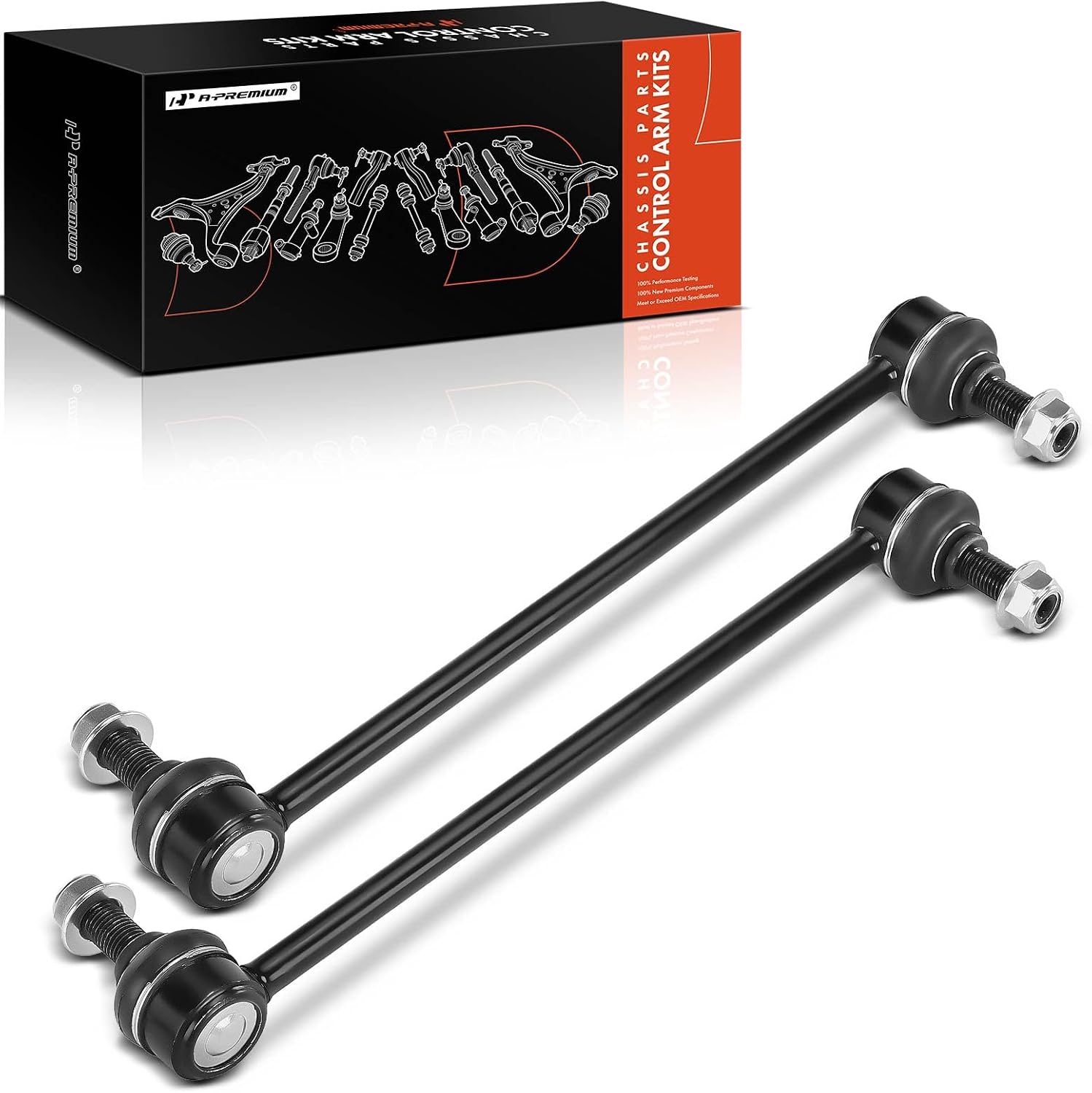 A-Premium 2 x Front or Rear Sway Bar Links Stabilizer Bar Links, Compatible with Jeep Renegade 2015-2023, Compass 2017-2023 & Fiat 500X 2016-2023 & Dodge Hornet 2023