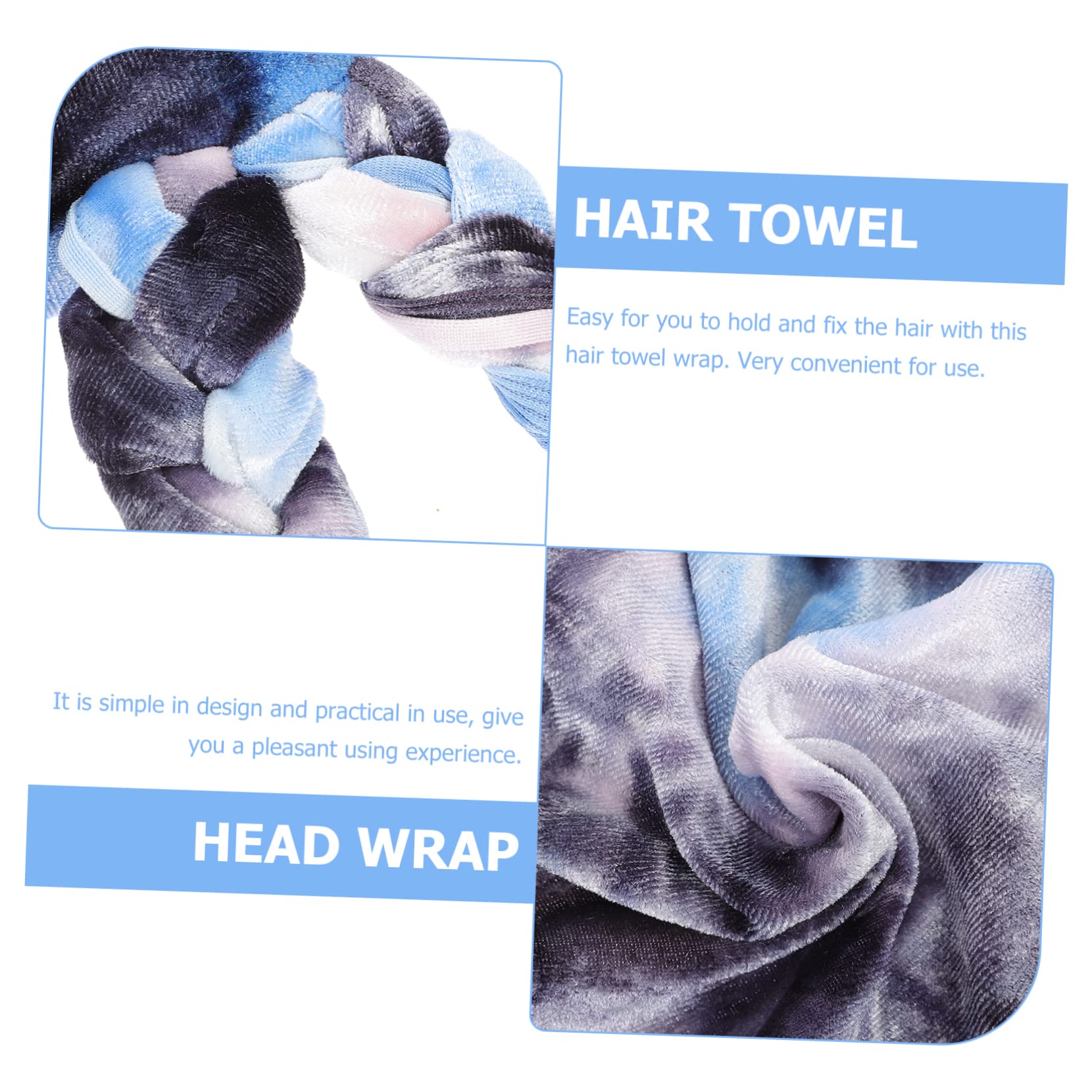 DOITOOL Juego De 4 Toallas Absorbentes para Cabello Rizado para Mujeres Y Niñas.