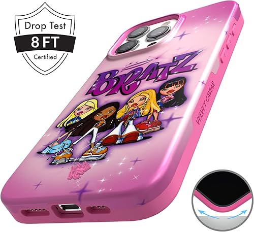 Miniatura 5 de Velvet Caviar x Bratz - Funda compatible con iPhone 15 PRO MAX femenina, bonitas fundas protectoras para mujeres y niñas, compatible con MagSafe,