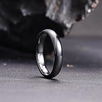 Vista 15 de King Will Alianza de boda de carburo de tungsteno para hombres y mujeres, anillos de promesa para parejas abovedados de alto pulido Plata-8 mm.