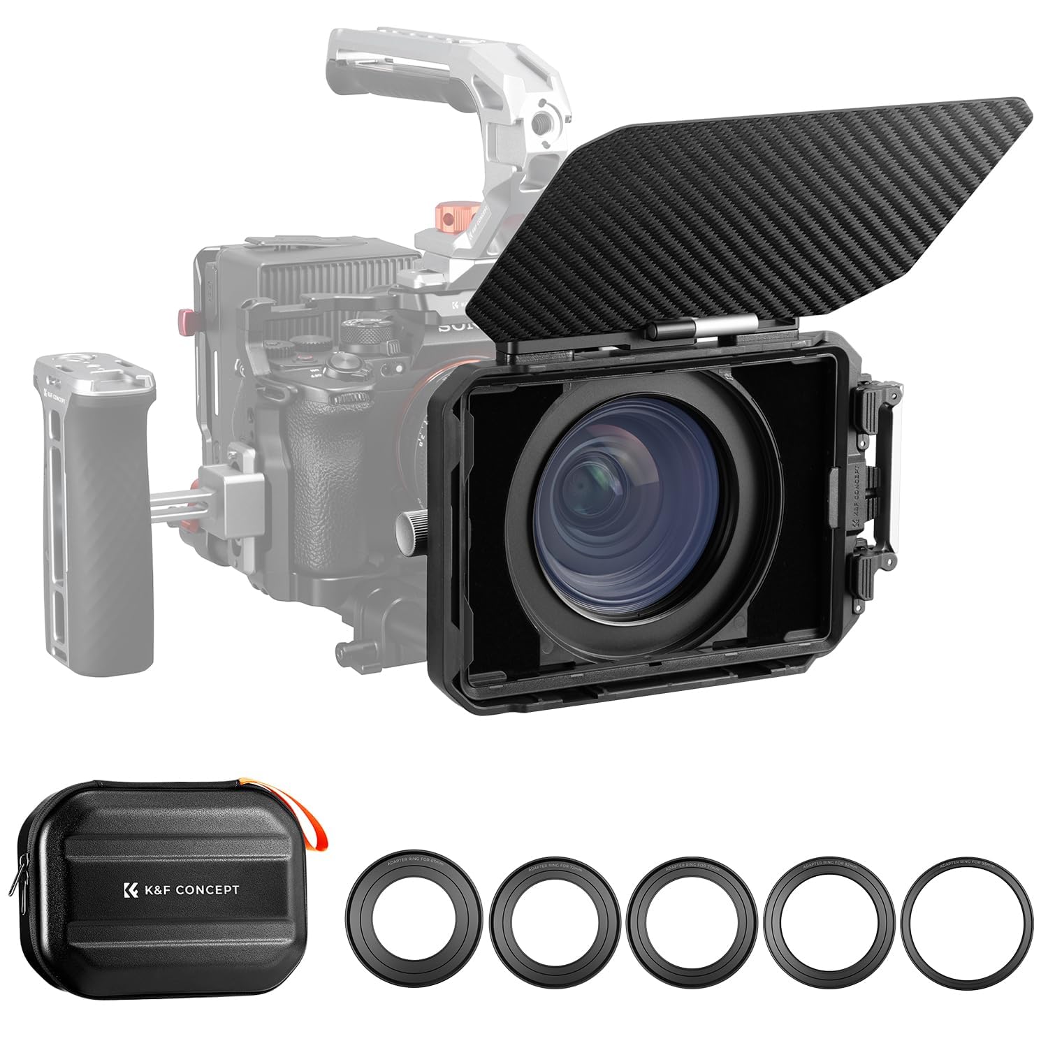 Amazon.com : K&F CONCEPT Mini Matte Box, DSLR Mattebox with Carbon