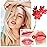 BKPPLZP 2 Pack Crystal Flower Jelly Lipstick,Magic Color Changing Lipstick,PH Clear Temperature Color Changing Lip Gloss,Lip Balm,Long Lasting Nourishing Moisturizing Lip Stick Set H02+03