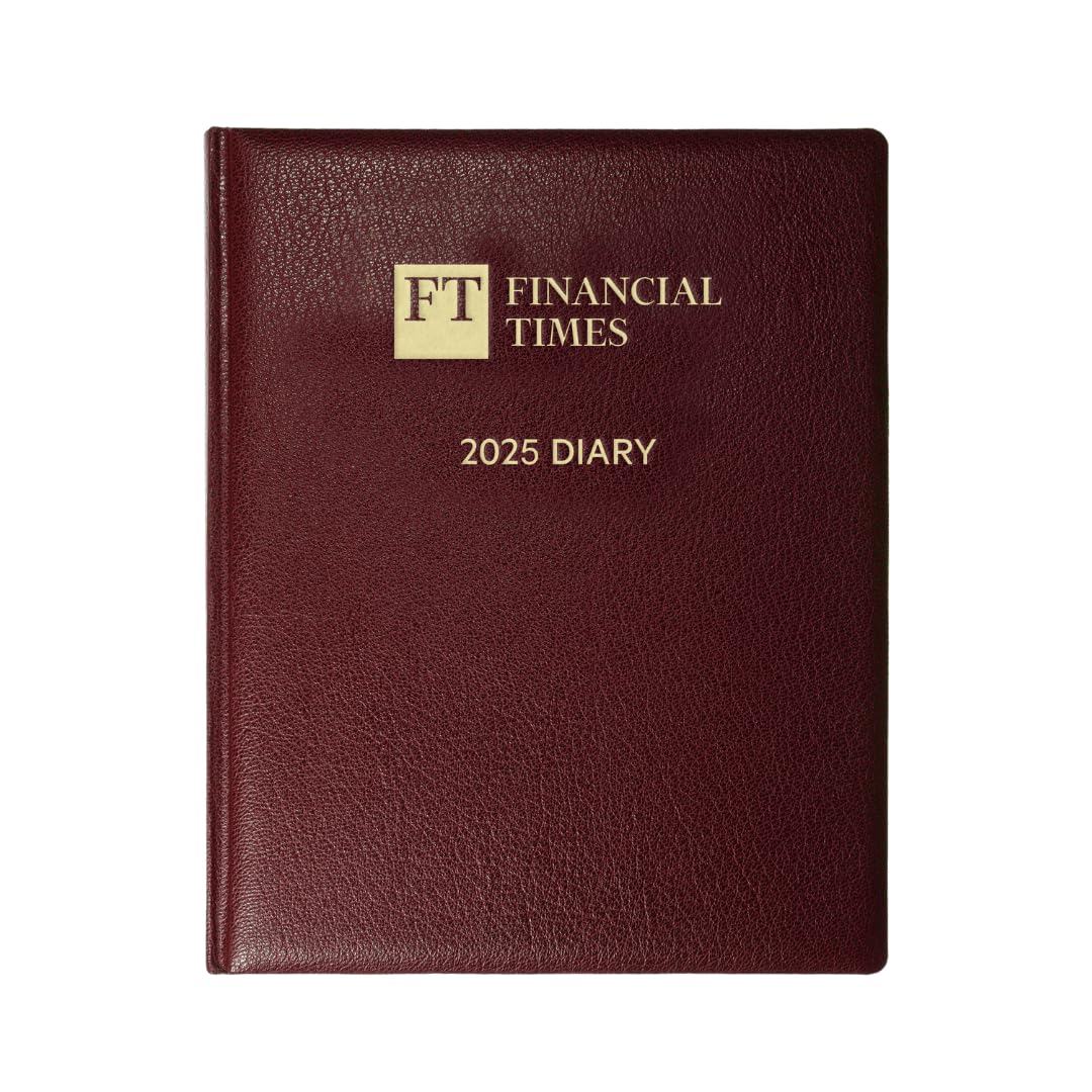 2025 Desk Diary - Week-to-View Planner - Claret (DCC-25)