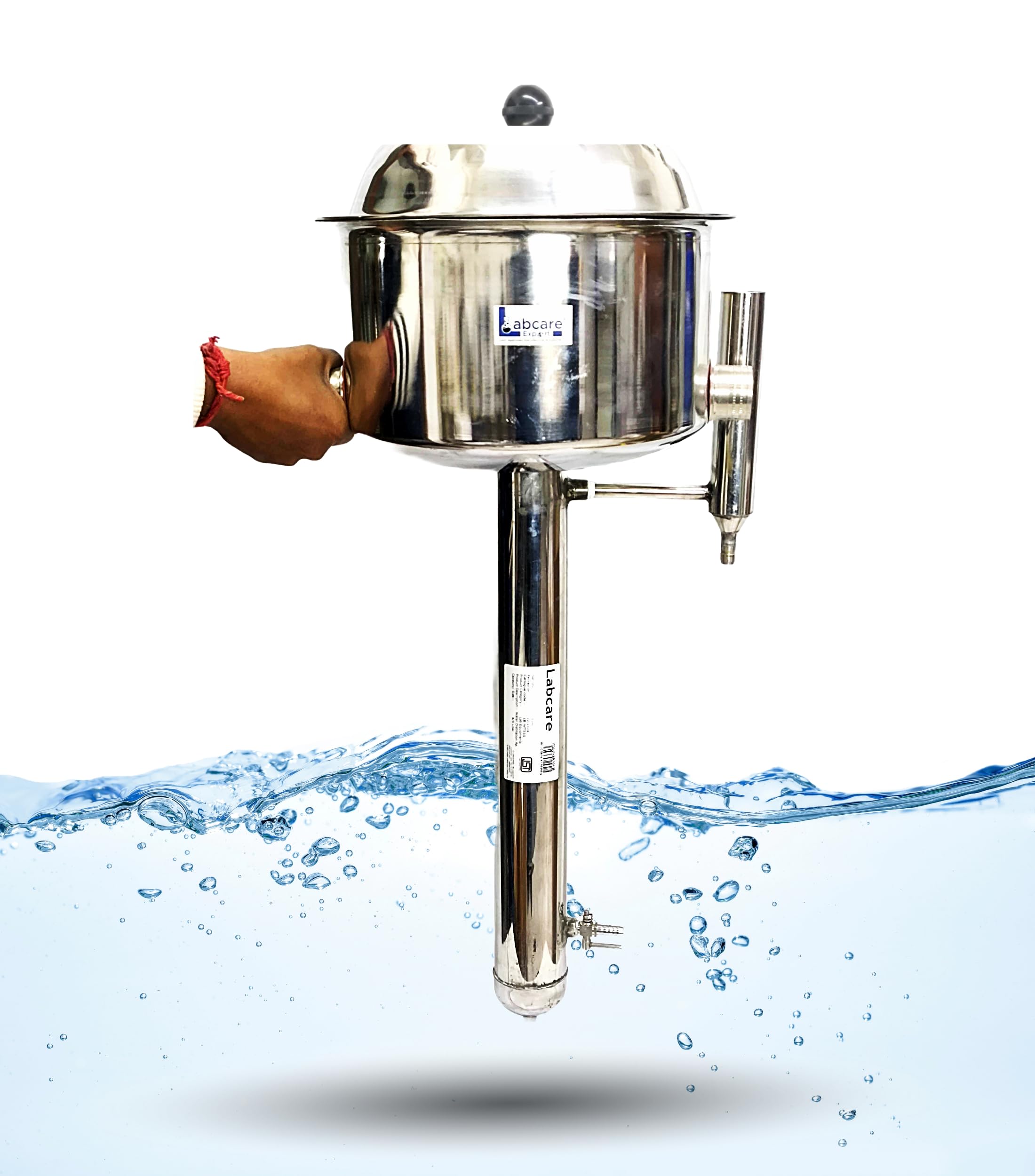 Labcare Water Distillation Unit for water distillation double element 304 Stainless steel (4 LTR)-image-23