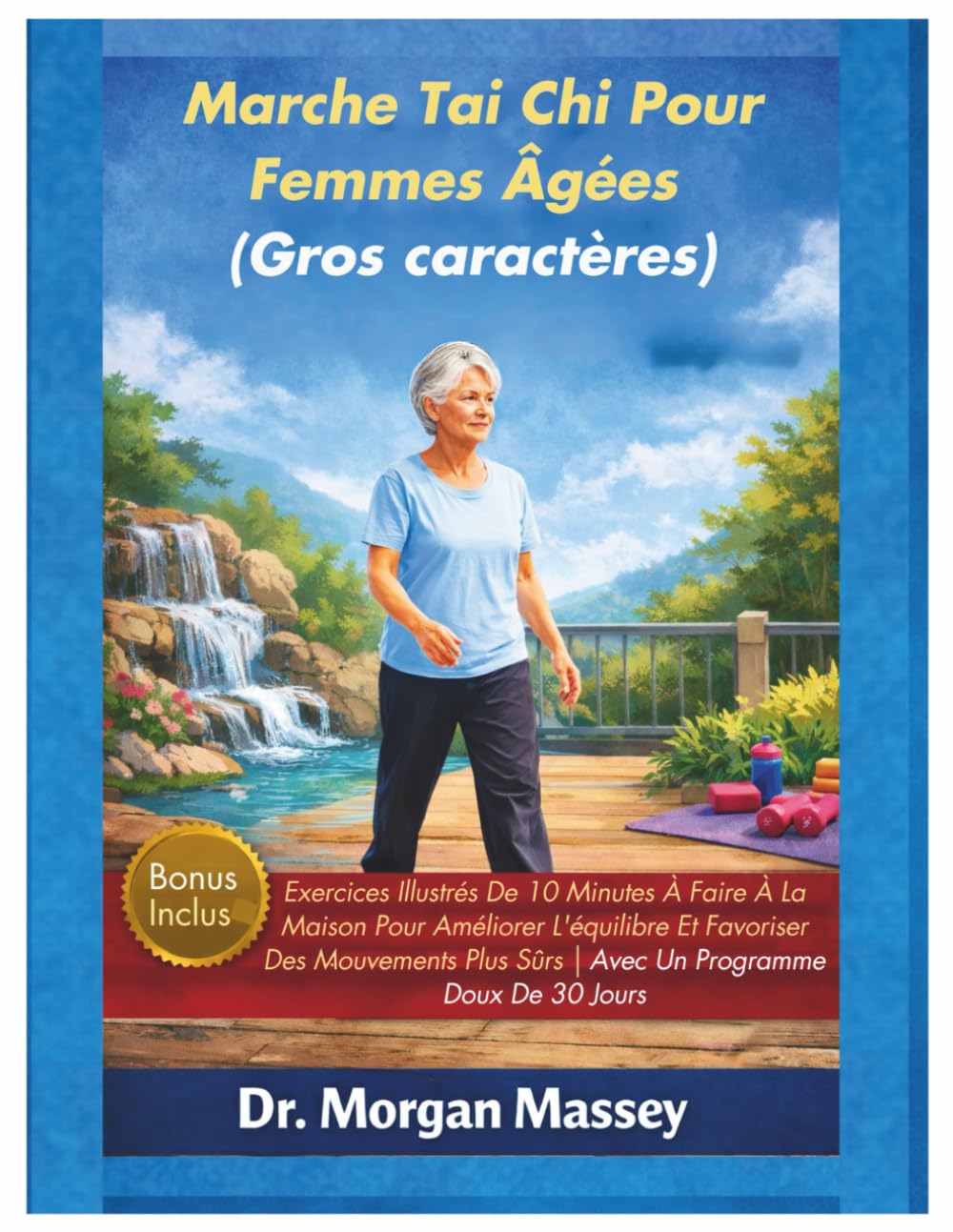 Marche Tai Chi Pour Femmes Âgées (Gros caractères): Exercices Illustrés De 10 Minutes À Faire À La Maison Pour Améliorer L'équilibre Et Favoriser Des ... Sûrs | Avec Un Programme Doux De 30 Jours