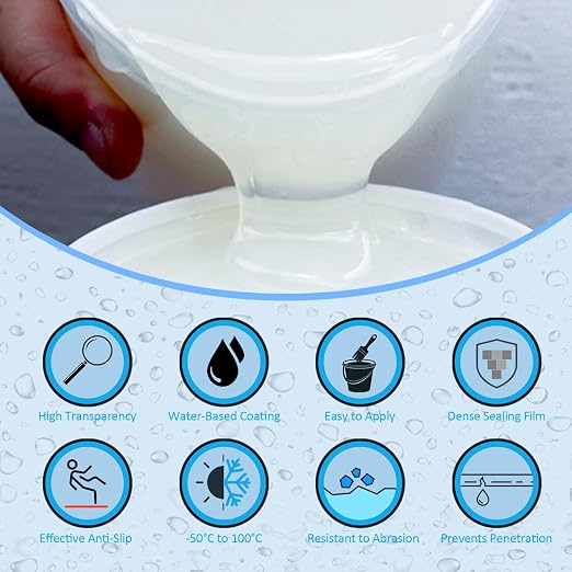 Sellador impermeable líquido transparente 500 g miniatura 3