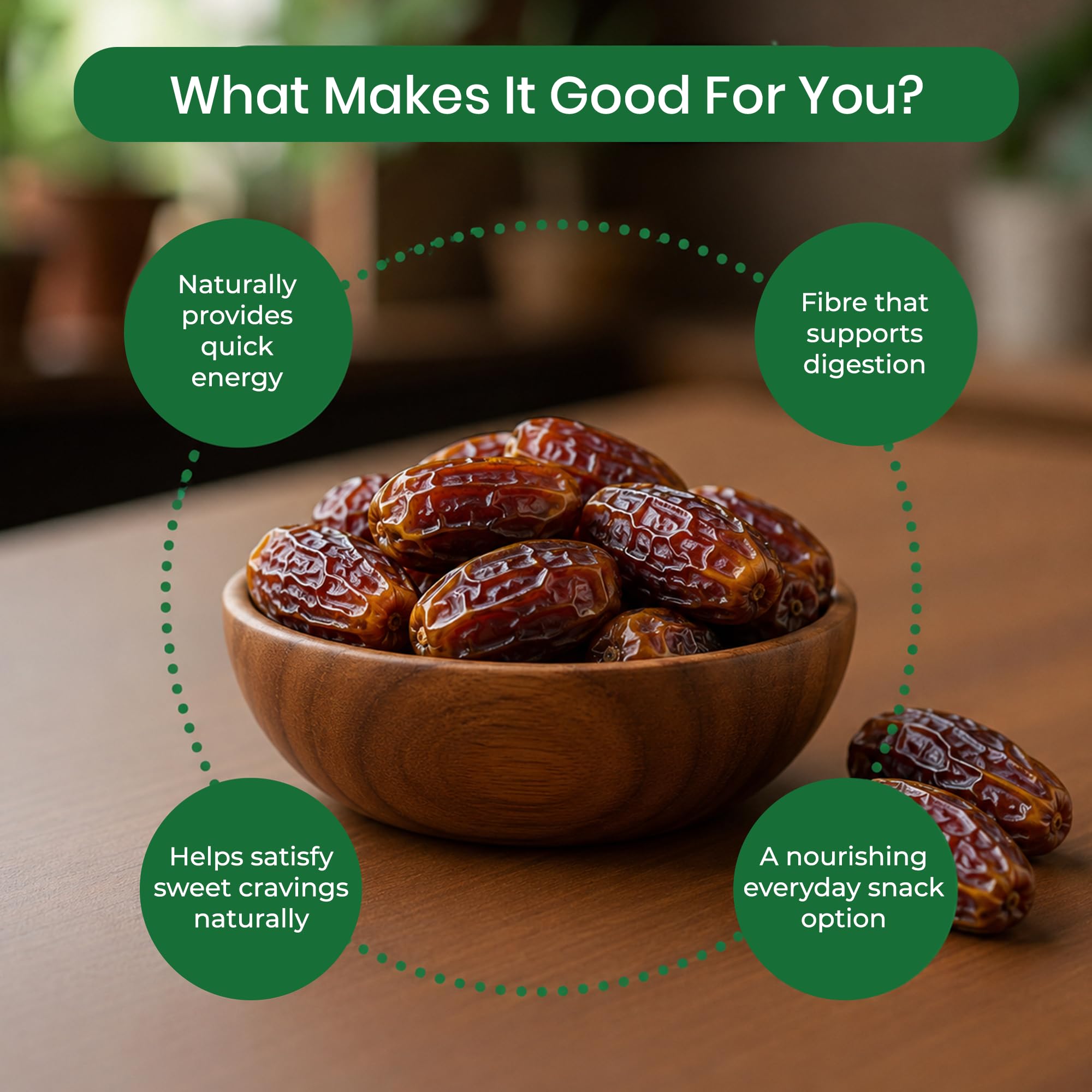 Khetika Premium Arabian Dates 500g | Khajur, Khajoor | Dry Fruits | Dates in Fresh | Healthy Snacks | Rich in Fibre | No Added Sugar 2