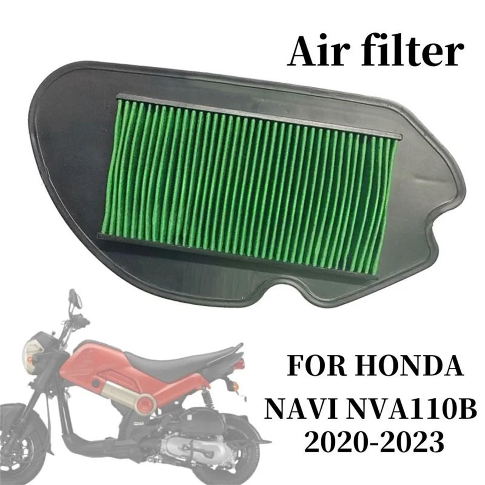 Kompatybilność z Pit Bike crossowym‌ Filtr powietrza motocyklowy pasuje do Honda NAVI NVA110B 2020 2021 2022 2023 Element filtra wlotu powietrza Czyszczenie silnika motocykla