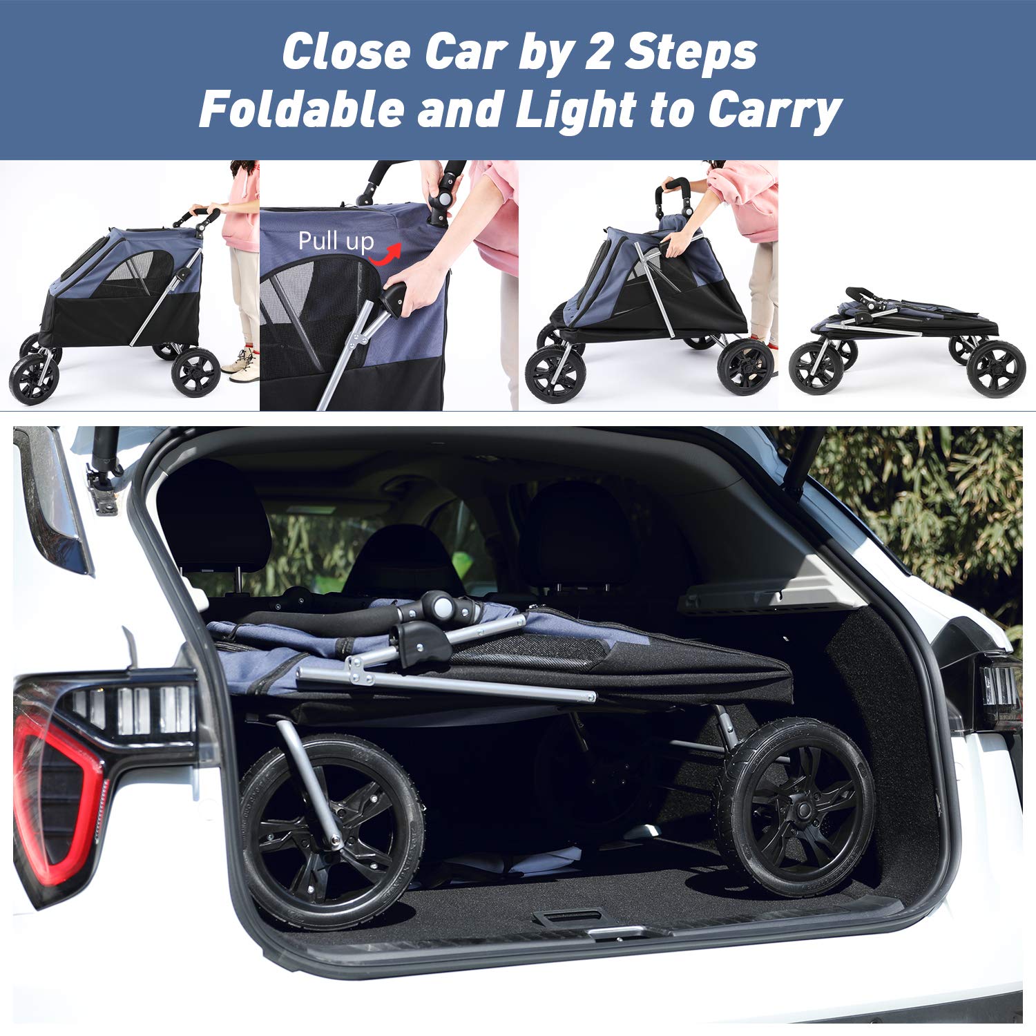 lazy buddy dog stroller