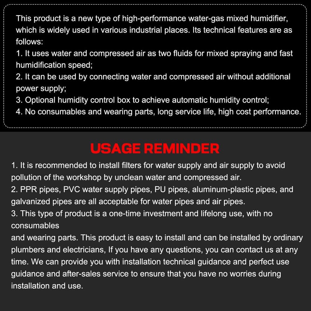 Flowers Farms Dry Mist Humidifier with 4 Mist Outlets, Gasification Dry Mist Hybrid Industrial Humidifier 3-5 Micron Gasified Dry Mist for Factories Workshops
