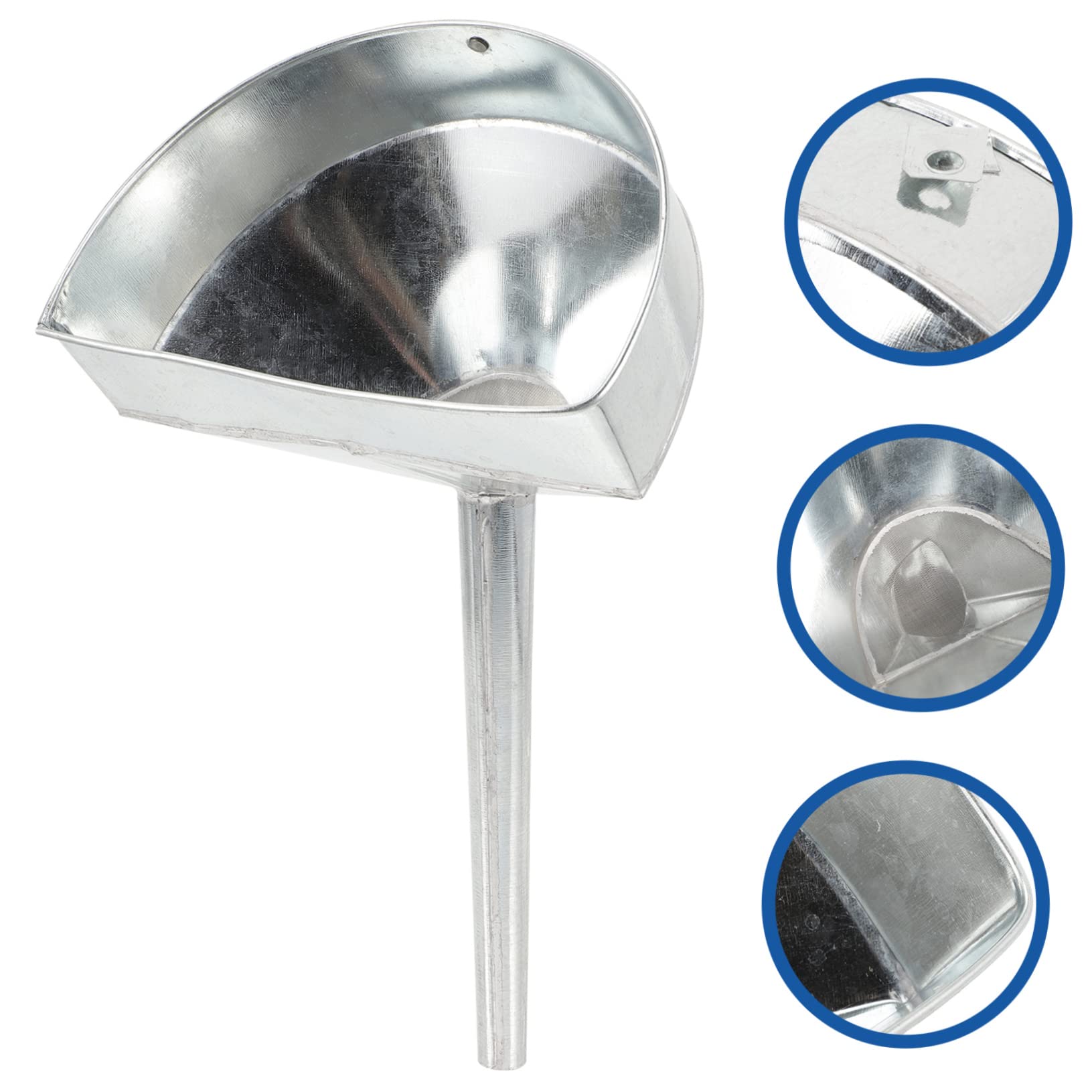 PRETYZOOM Imbuto Acciaio Inox per Auto e Moto, Imbuto Benzina Filtro, Beccuccio in Ferro, Leggero e Resistente alle Perdite