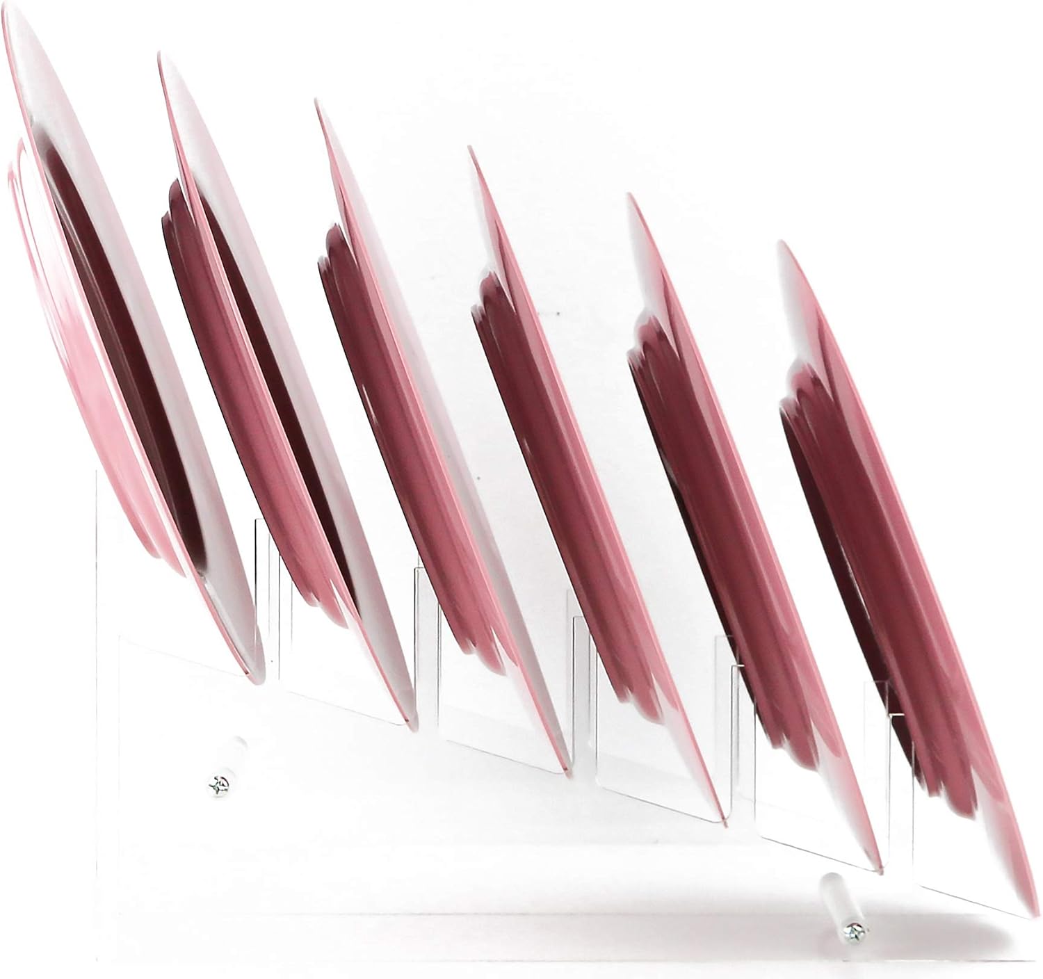 Calypso Basics Melamine Dinner Plates Set of 6,10 inch, BPA-Free, Non-Toxic, Break-Resistant, Dishwasher Safe, for Indoor and Outdoor use, Pink, by Reston Lloyd