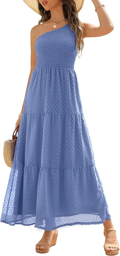 Zattcas One Shoulder Dresses for Women 