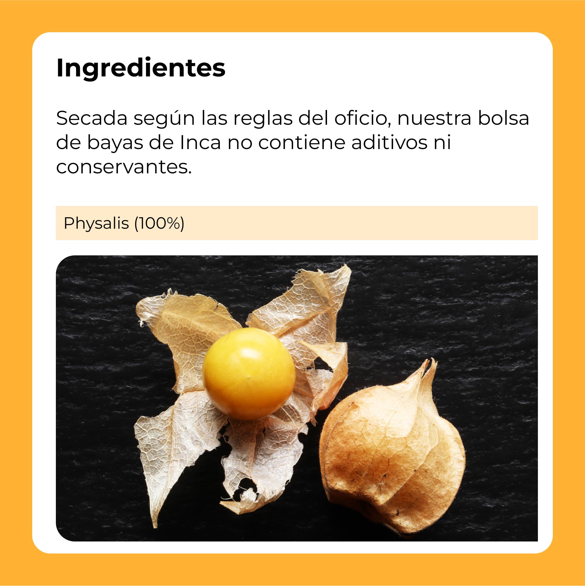 Bayas Incas - Physalis | 1 Kg de frutos secos de Origen 100% Natural | Enteras y Deshidratadas| Sin Sal | Textura Suave | Libre de Transgénicos (GMO free) | Vegano y Vegetariano | DORIMED