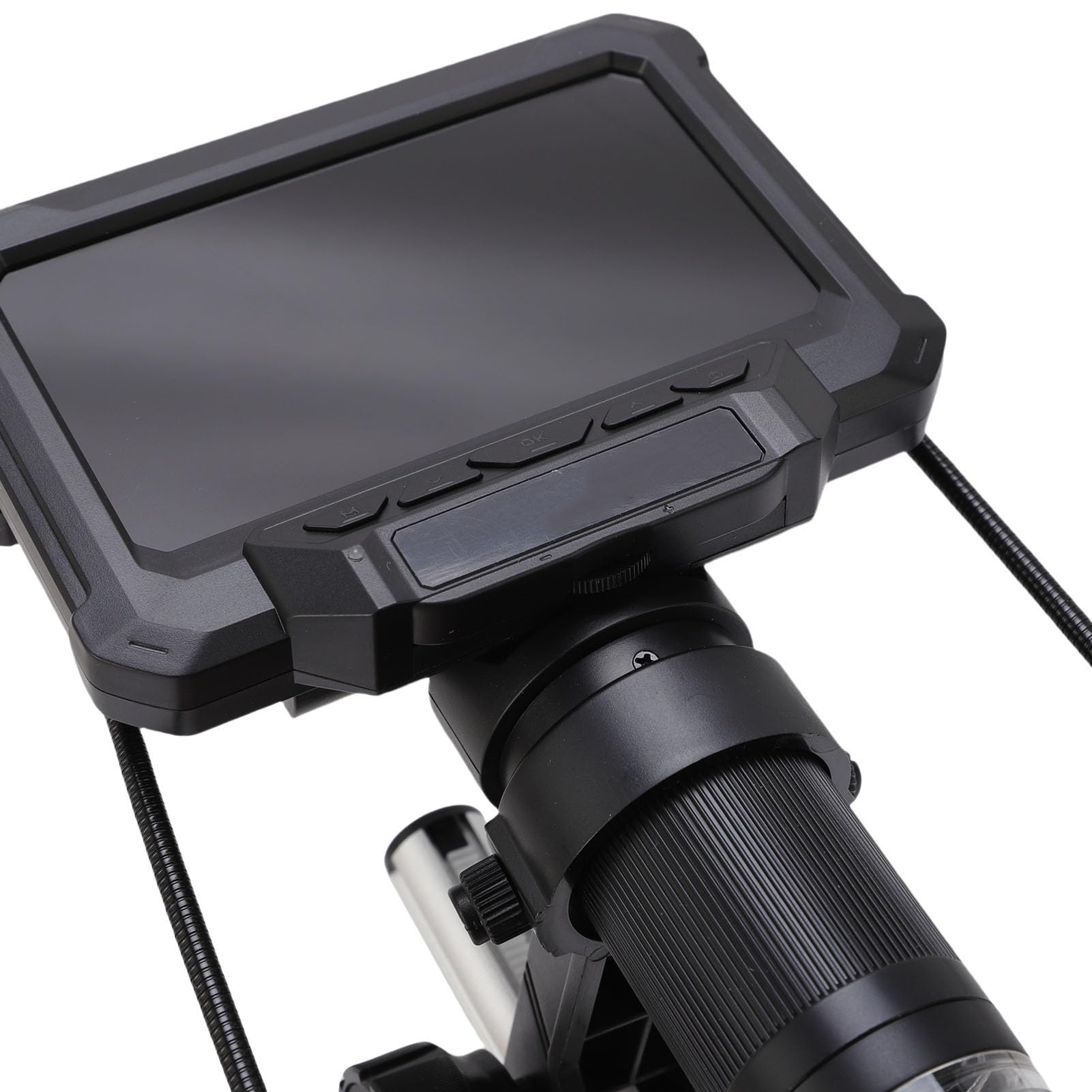 LICAEVEY LCD -digitales Mikroskop, 1MP 1080p 4X Digitalmikroskop mit 4,3 Zoll 8 Einstellbarer LEDs Licht, PC -Ansicht für die Inspektion von Leiterplatten