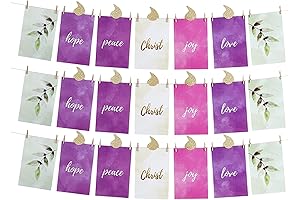 Christmas Candle Advent Banner Kit: Illuminate Your Holiday Season