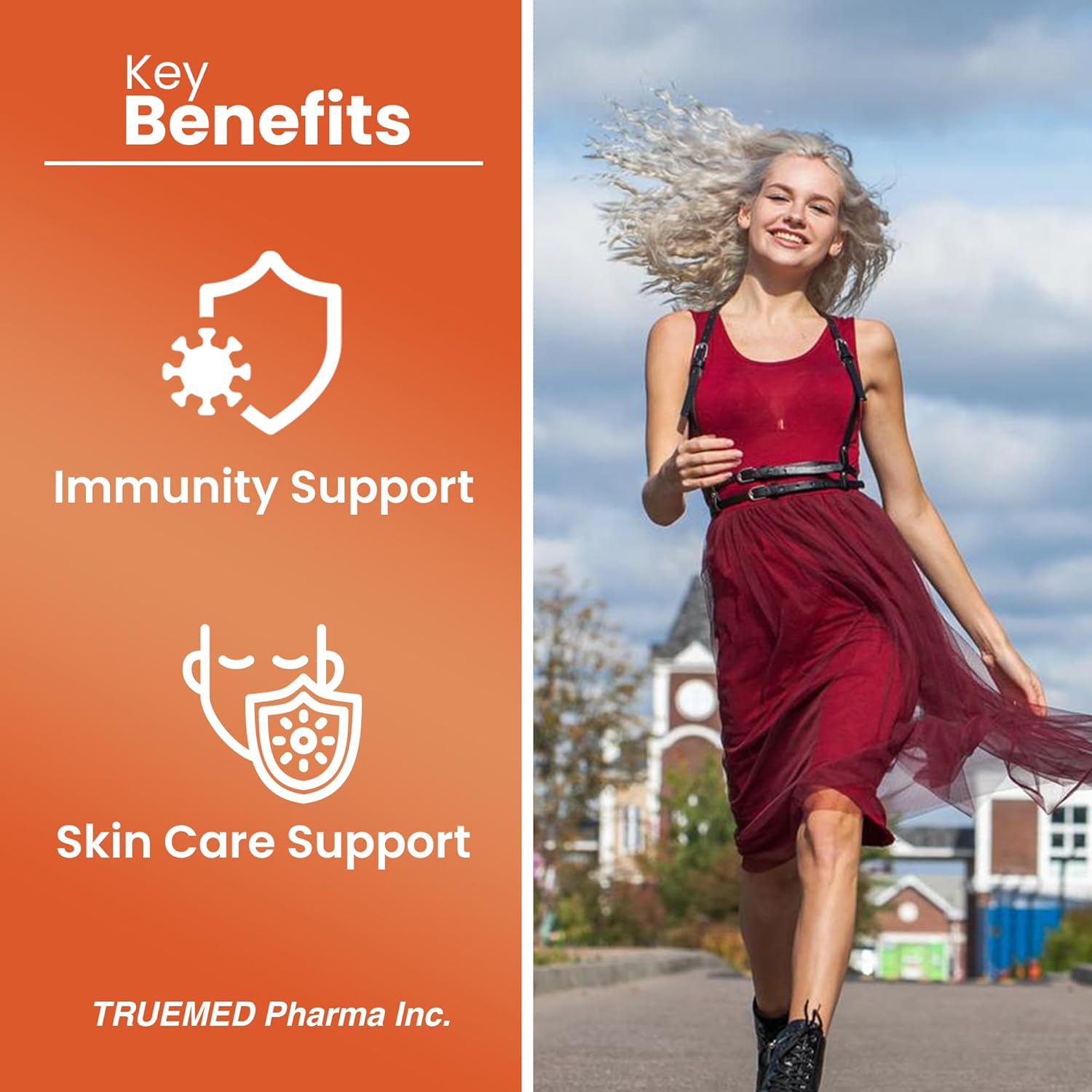 Chewable Vitamin C Gummies for Adults - Vitamin C Chewable 250mg with Zinc and Probiotics for Daily Immune Support - Non-GMO, Gluten Free - 60 Count - Made in USA - Image 6