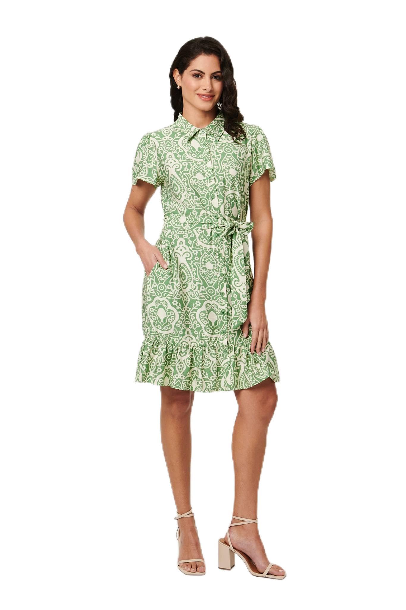 Izabel London - Women's Dress - Green - Size 14