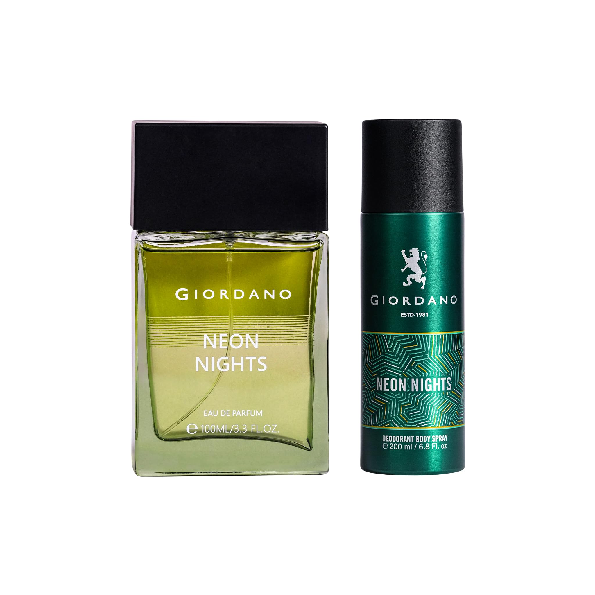 Giordano Neon Nights Eau de Parfum 100ml + Deodorant Spray 200ml Combo Set (Pack of 2)-image-19