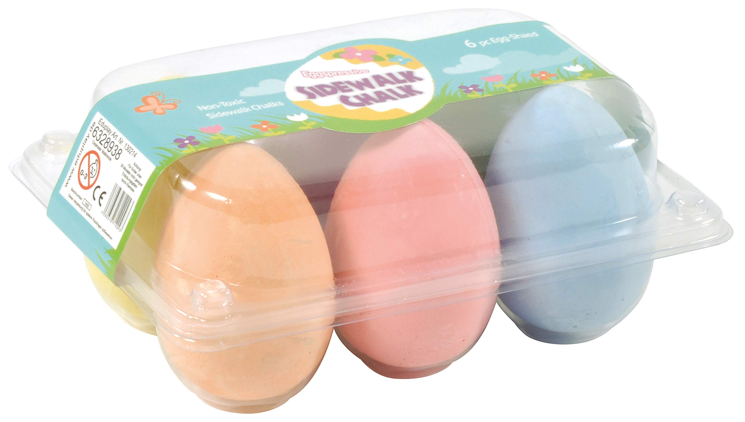Eduplay ''Easter Eggs Chalk Set Of 6 Pieces'' Mixed Colors