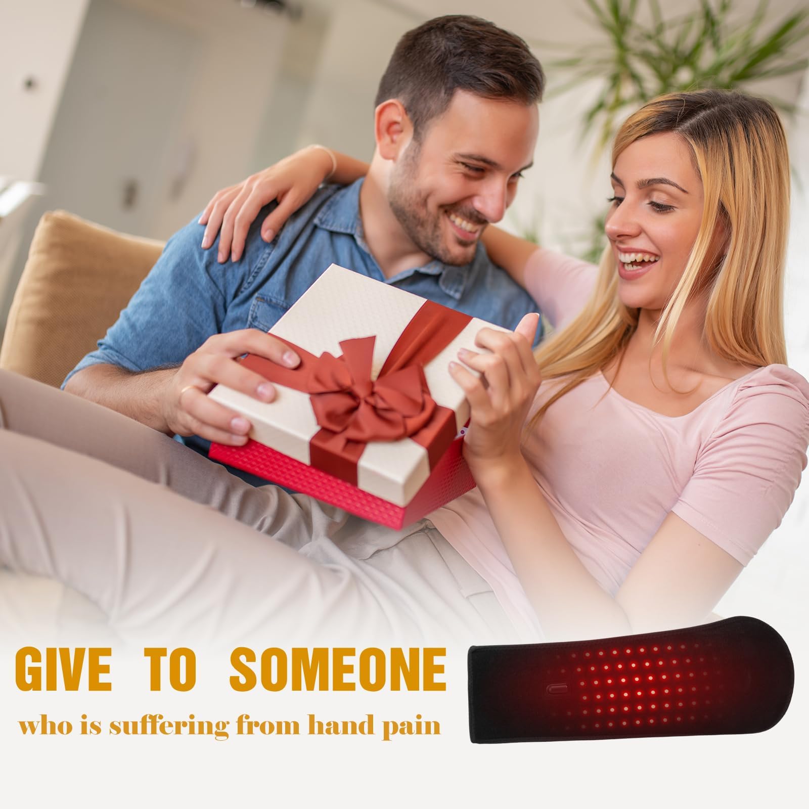 Dispositivo de terapia de luz roja para aliviar el dolor, panel LED de doble longitud de onda con gran superficie de tratamiento para manos, muñecas y cuerpo