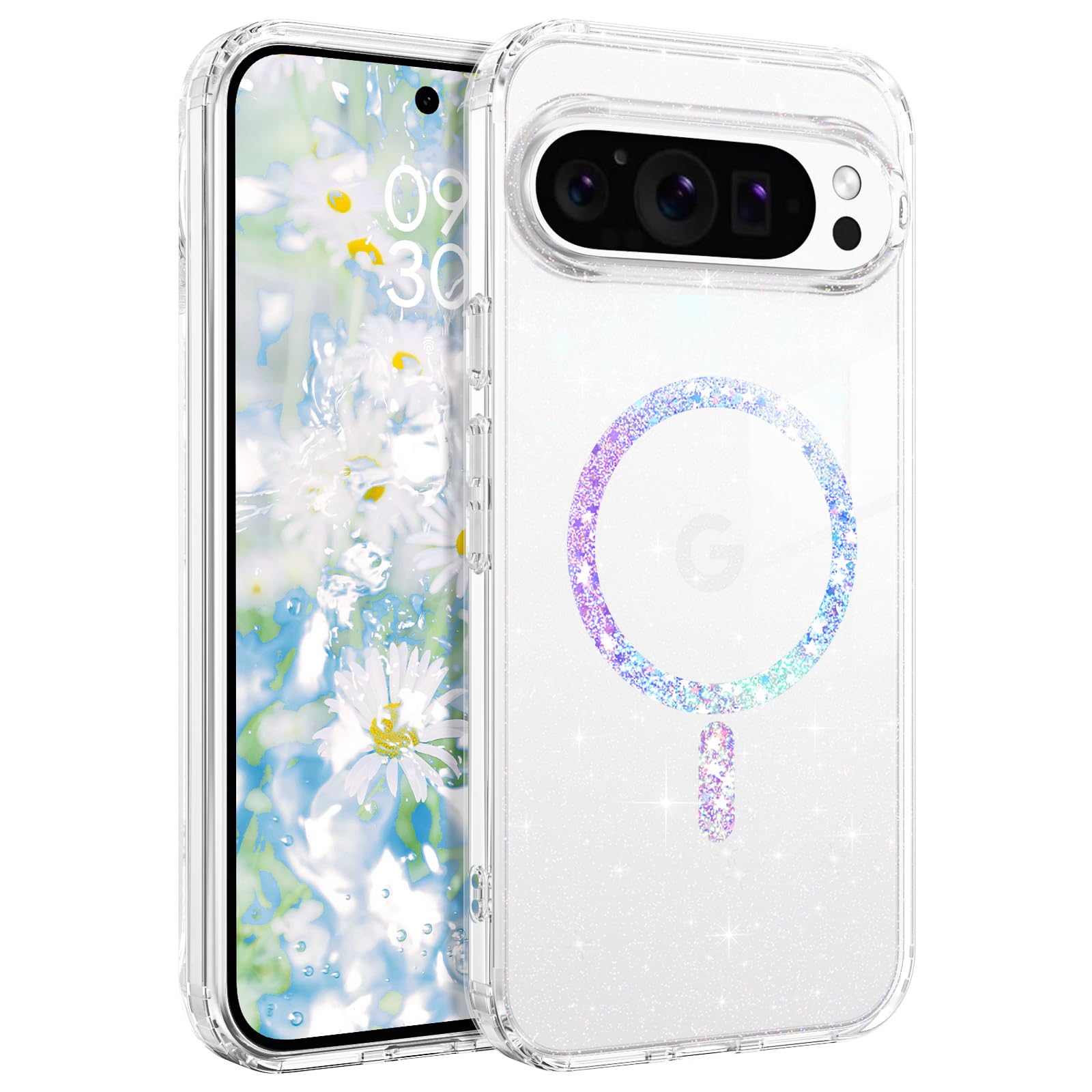 Amazon.co.jp: GUAGUA Google Pixel 10 ケース スターグリッター