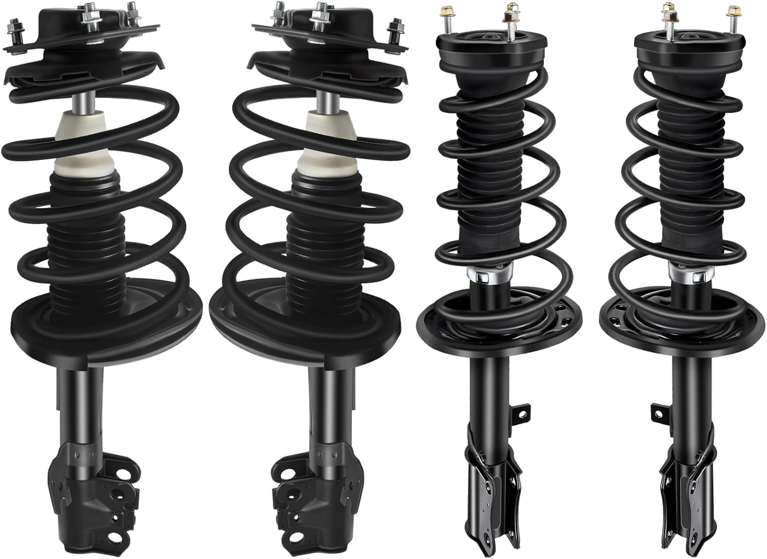 Front & Rear Complete Struts & Coil Spring Assembly Compatible for Lexus for ES330 2004-2006 for Toyota for Camry 2004-2006, Set of 4 Shocks & Struts Replace 172205 172207