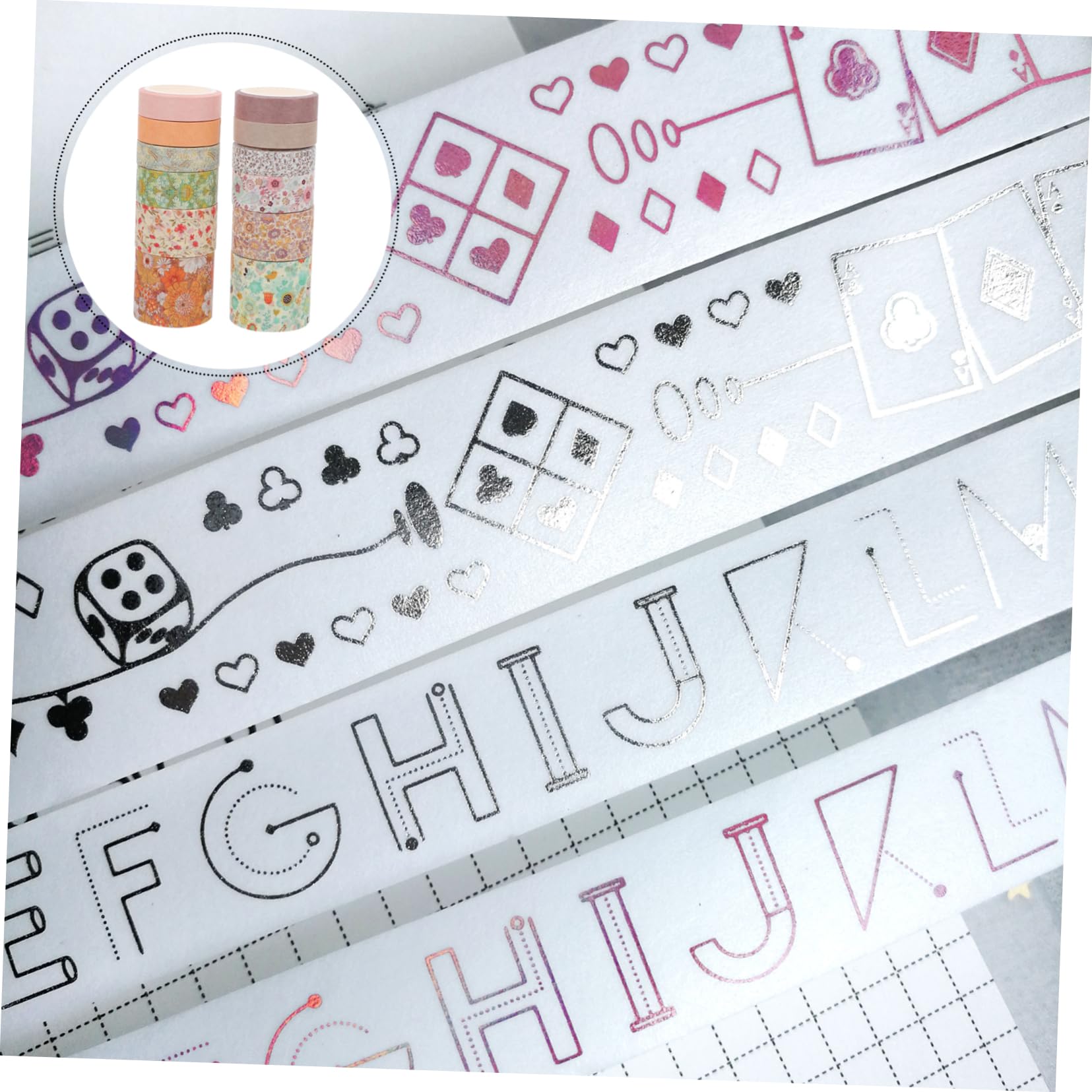 STOBOK 36rollen Washi Tape Dekorative Papierklebebänder Mit Floralen Motiven Für Scrapbooking Und -projekte Kreative Handbuchgestaltung Für Journals Und Bastelarbeiten