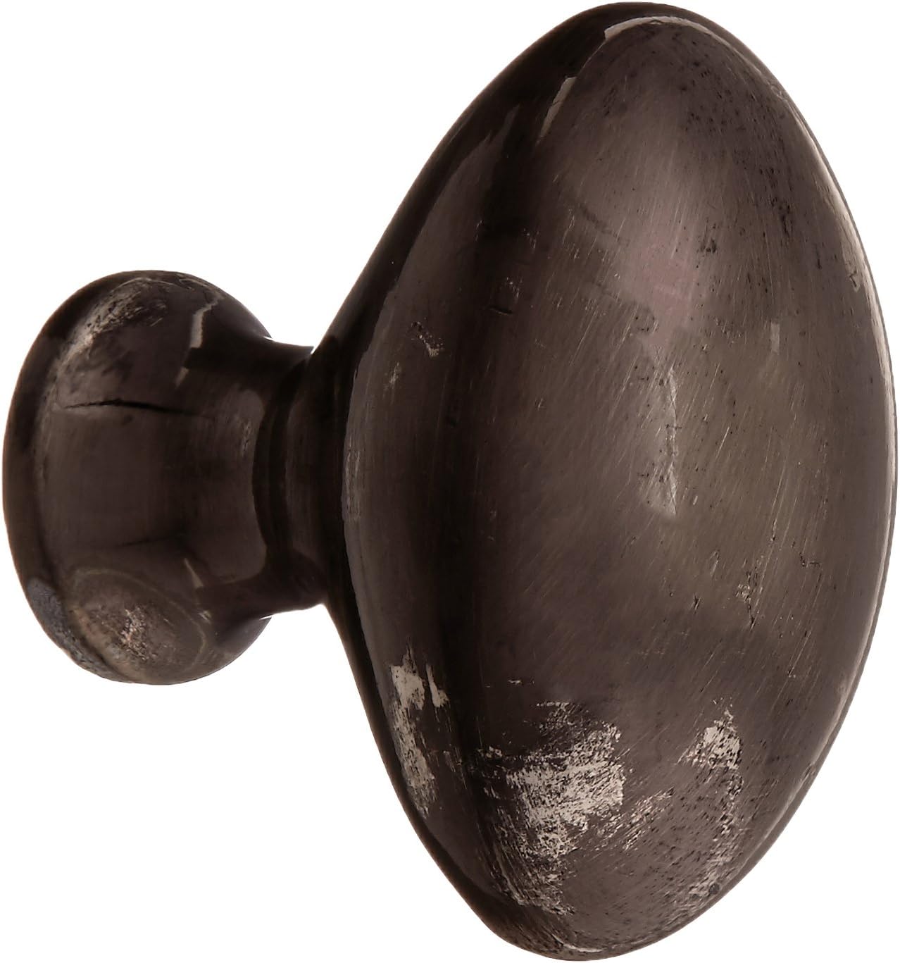 Deltana KE125U5 Solid Brass 1-1/4-Inch Oval/Egg Shape Knob