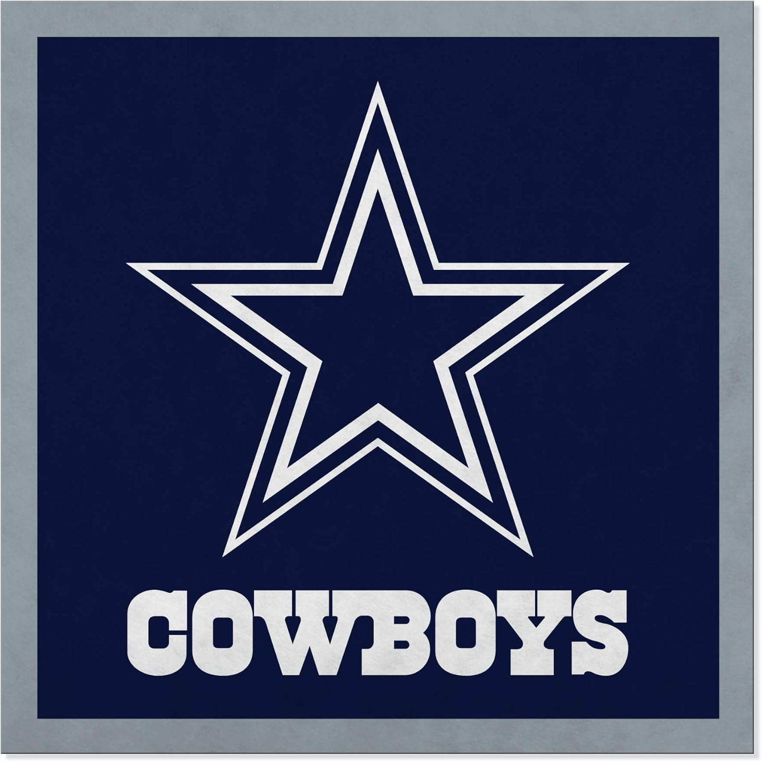 Rico Industries NFL 23" OR 35" Felt Wall Décor Personalized Sports Decor for Man Cave, Game Room, Office & Bedroom - Customizable - Great Gift for Men…