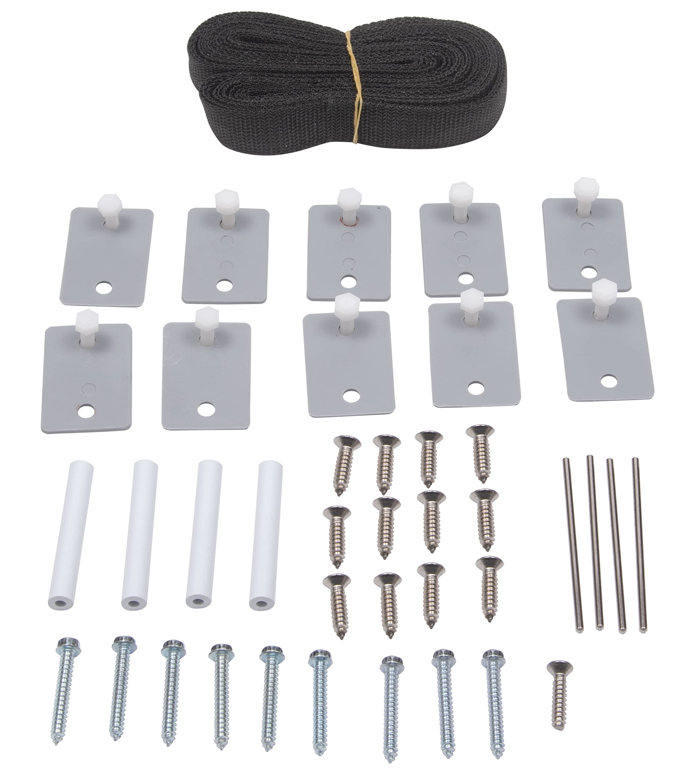 Colcolo - Kit De Fixation Pour Couverture De Piscine Avec Sangles Et Clips, 10 Pièces