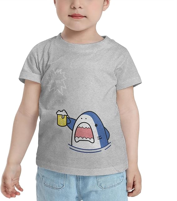 Amazon Co Jp 子供服 半袖 Tシャツ 鯨柄 かわいい ビール Tシャツ 丸い襟 夏服 女の子 男の子 キッズ 記念シャツ カジュアル トップス 日常服 人気 100 純綿 柔らかい 快適 こども服 子供用tシャツ ファッション