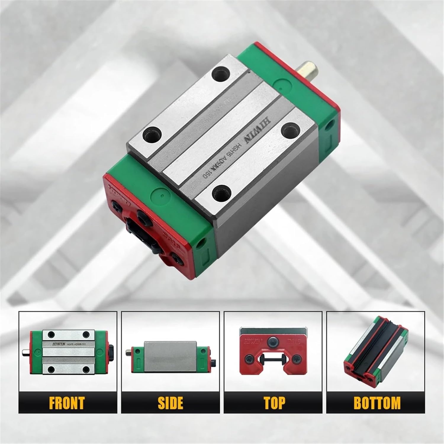 HGH15CA HGH20CA HGH25CA HGH30CA HGW15CC HGW20CC HGW25CC HGW30CC Linear Guide Slide Carriage Block 1Pcs(HGW15CCZAC)