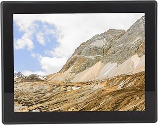 Monitor LED, Resolução de 800x600 Monitor Portátil Tela Sensível Ao Toque de 10,4 Polegadas Montado na Parede Economia de Energia 10 Pontos Toque Capacitivo para Segurança (plugue americano)