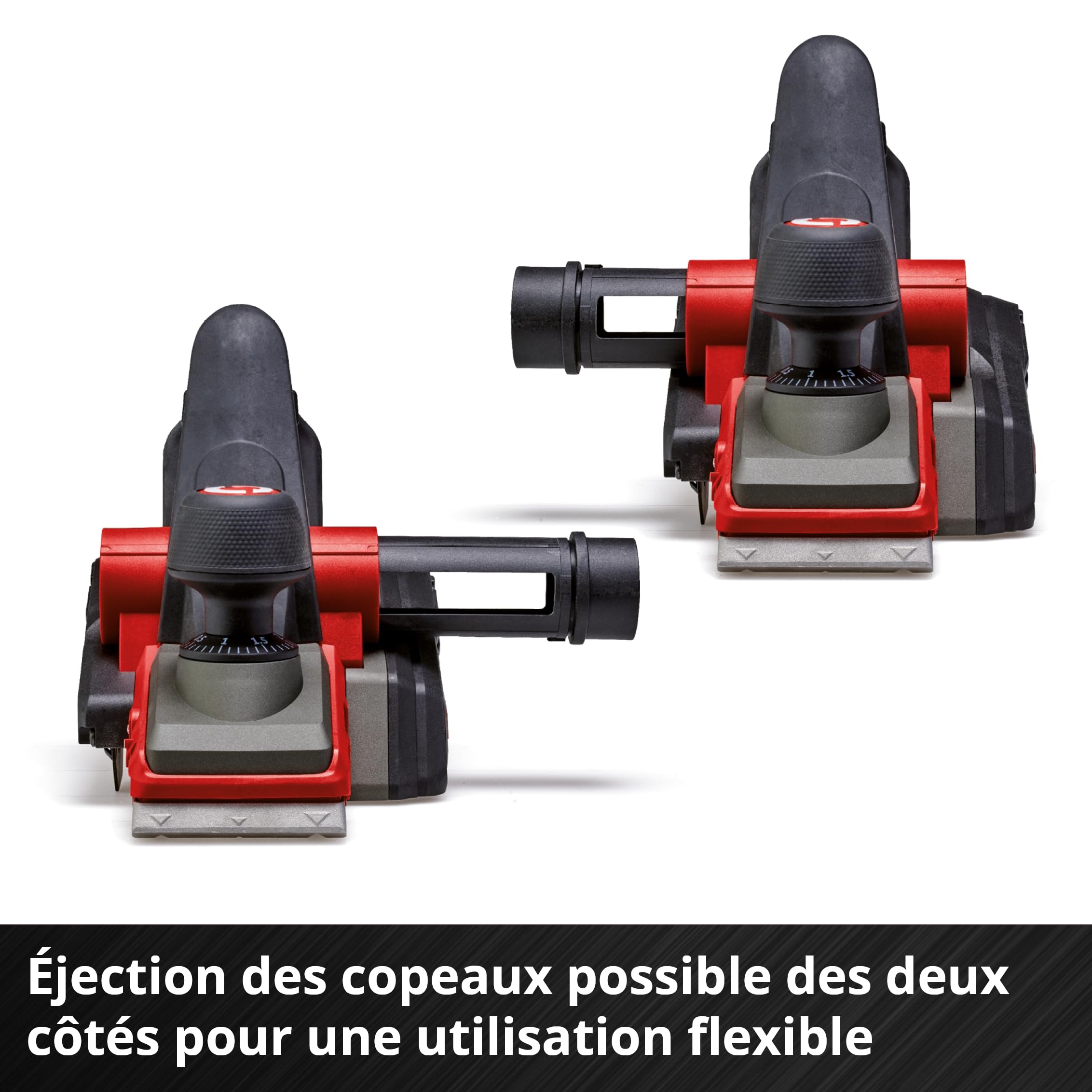 Einhell Professional Rabot portatif sans fil TP-PL 18/3 Li BL-Solo Power X-Change (18V, sans charbon, largeur 82 mm, profondeur de passe 3 mm max., arbre porte-fer, patin de repos, sans batterie)